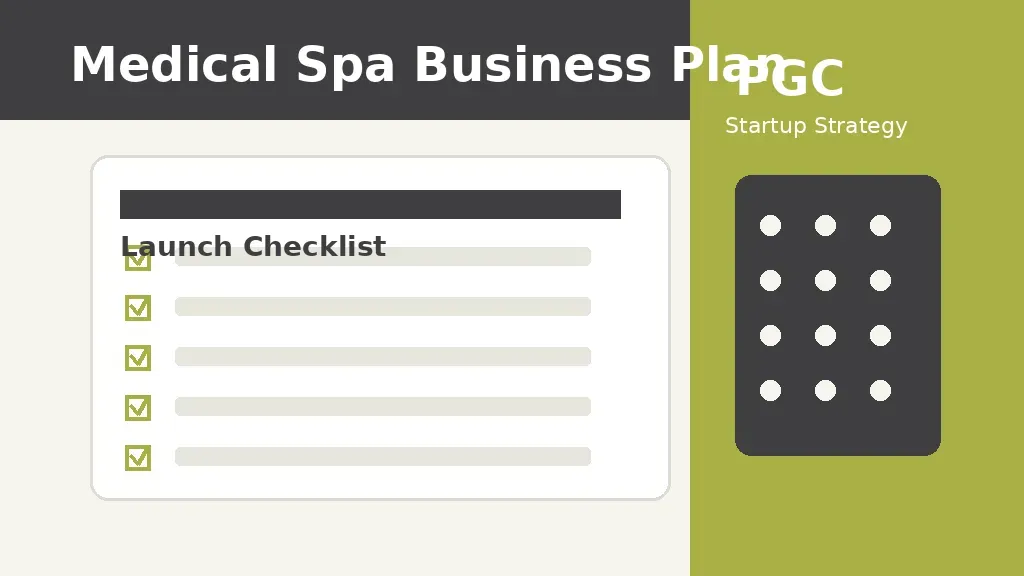 Medical Spa Business Plan Template and Checklist